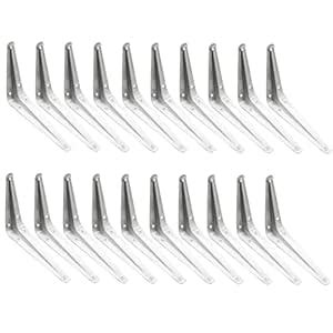 HEAVENGLOW Metal Wall Angle Floating Shelf Brackets Corner Shelving ...