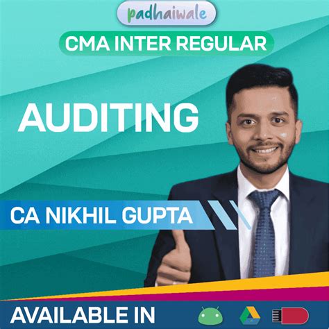 CMA Inter Auditing Classes | CA Nikhil Gupta | Regular Batch ...
