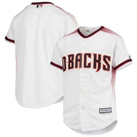 Arizona Diamondbacks Majestic Home Official Team Jersey - White Mlb ...