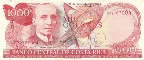 1000 Colones (Series D) - Costa Rica – Numista