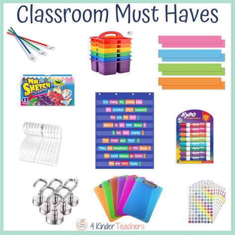 36 Classroom Must Haves for Kindergarten Teachers - 4 Kinder Teachers