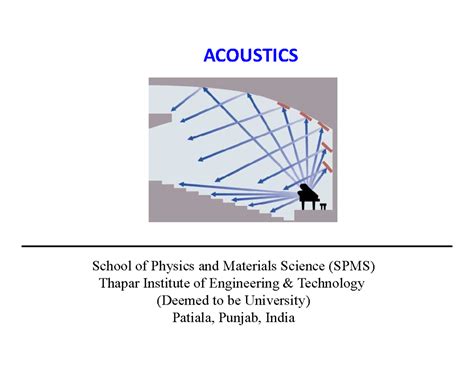 2 Acoustics - ACOUSTICS School of Physics and Materials Science (SPMS ...