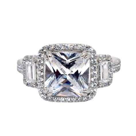 Halo Cushion Cut Ring – Silver Attractions