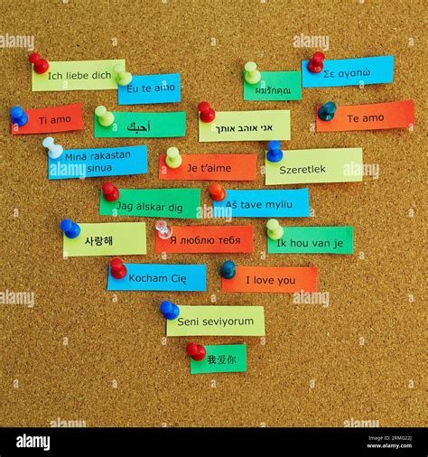 I Love You In Different Languages Written