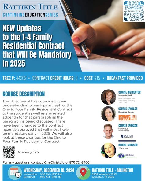 NEW Updates to the 1-4 Family Residential Contract That Will Be ...