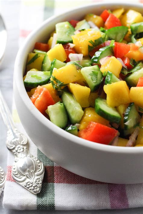 Mango Cucumber Salad Recipe (Healthy and Refreshing) | MariaUshakova.com