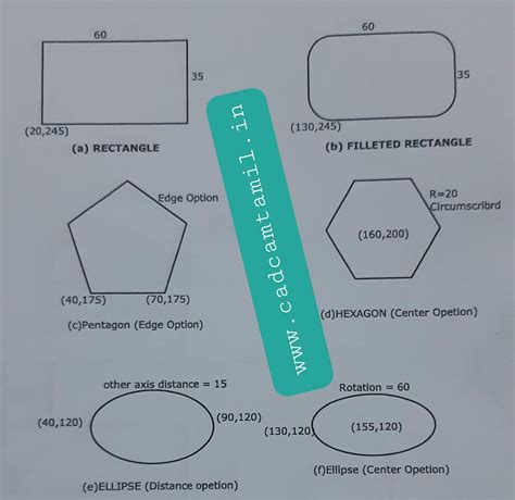 AutoCAD Online Class | Day 8 | Polygon, Ellipsis, Rectangular