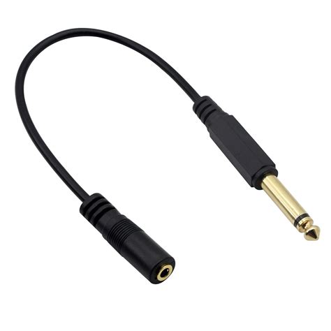 Buy GINTOOYUN 1/4" to 1/8" Adapter,6.35mm TS Male to 3.5mm TRRS Female ...