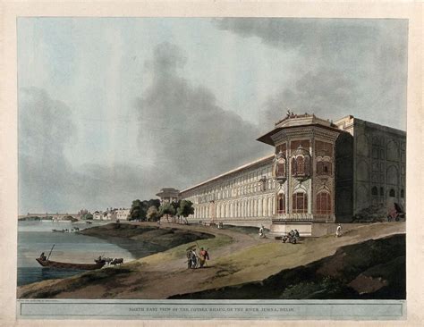 Quidsia Bagh Delhi - Thomas Daniell - Vintage Orientalist Paintings of ...