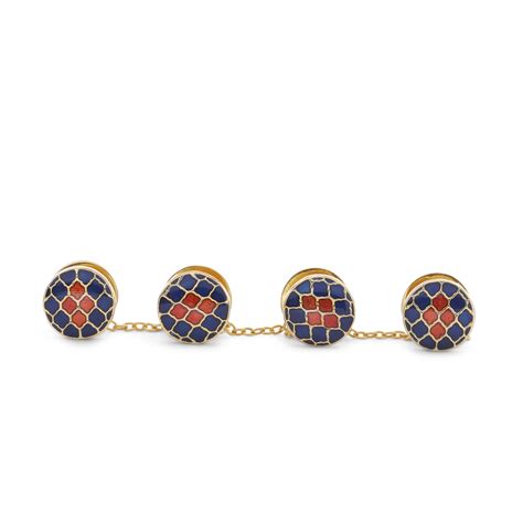 Moroccan Buttons enamel gold plated kurta buttons for men