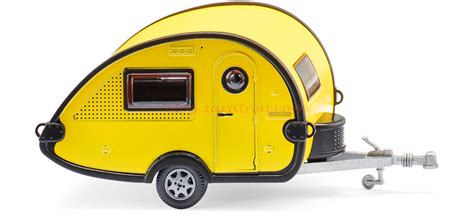Wiking - Caravana Retro (T@B), Color Amarillo-Negro, Escala H0, Ref ...