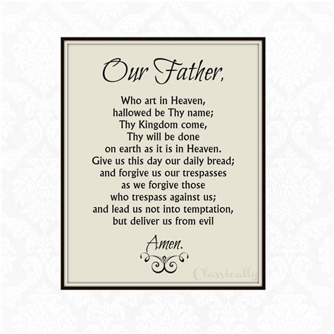 Our Father Printable - astra.edu.pl