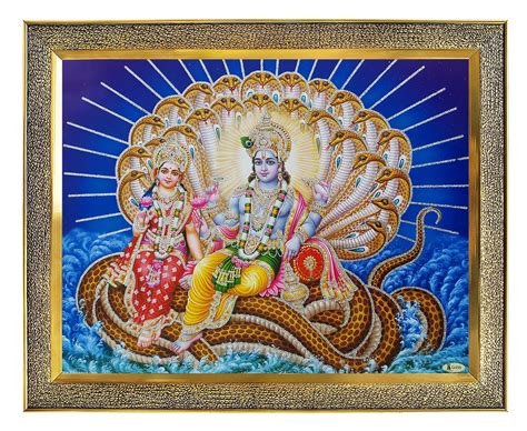 Koshtak Shree Vishnu Laxmi/Laxmi Vishnu ji sitting On Sheshnag/shree ...
