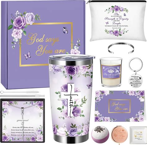 Amazon.com | Remuuly Christian Gifts for Women Faith God Says You Are ...