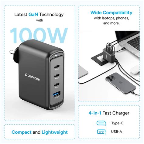 100 Watt Charger Online at Best Price - Ambrane India