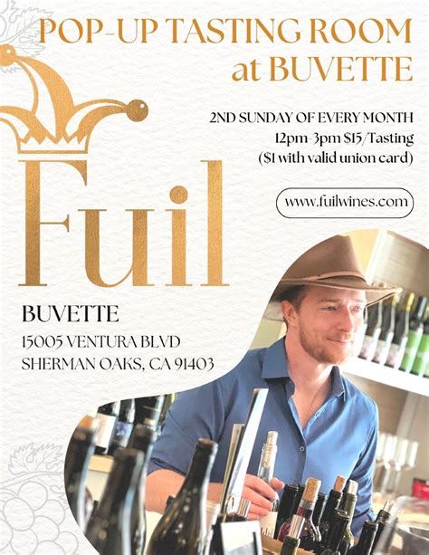 Fuil Wines Pop-Up Tasting Room, Buvette, Sherman Oaks | AllEvents