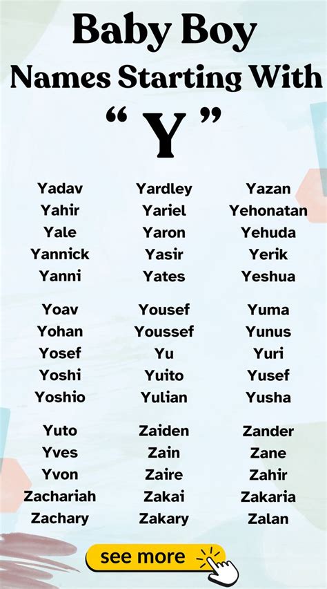 Youthful Baby Boy Names Starting with Y | Babynamen, Namen, Nachnamen