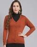 Buy Rust Sweaters & Cardigans for Women by Monte Carlo Online | Ajio.com
