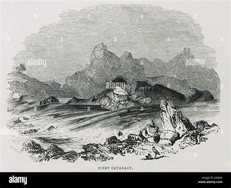 The 'First Cataract' by Allan John H, painted in 1843, depicts the ...