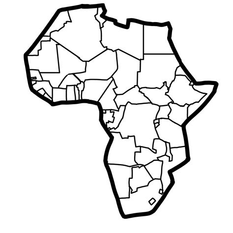 Map Africa but all the borders are straight lines : r/geography