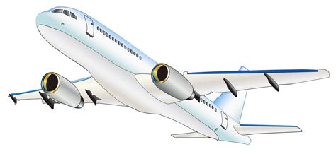 Airplane Transparent Clipart for Design Projects
