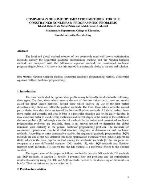 Nonlinear Programming Problems and Solutions by Substitution Optimization 的图像结果