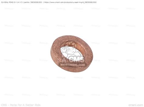 CU-SEAL RING 8 X 14 X 3 for KTM - order at CMSNL