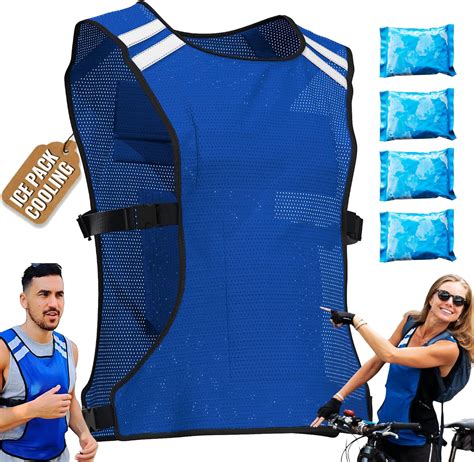 CHILLSWIFT Adjustable Cooling Vest with Ice Gel Pack for Men India | Ubuy