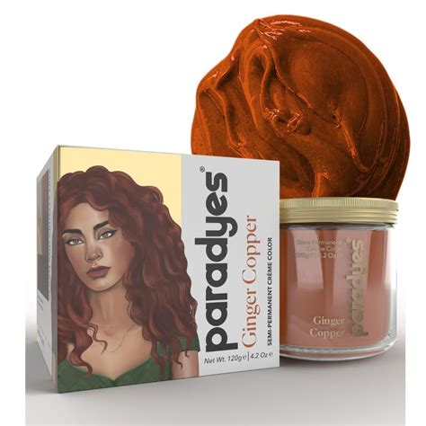 Paradyes Semi-Permanent Ginger Copper Hair Colour | Conditioner-Based ...