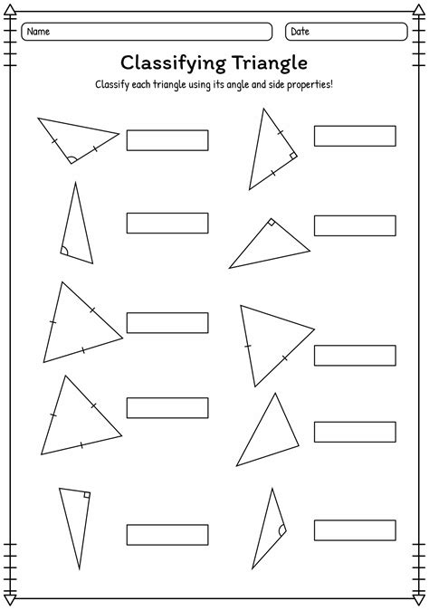 13 Classifying Triangles And Angles Worksheet - Free PDF at worksheeto.com
