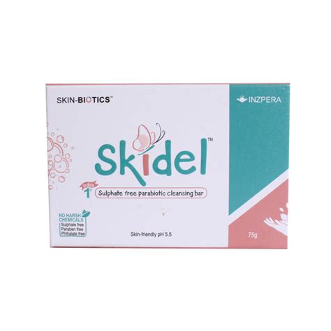 Skidel Ph 5.5 Cleansing Bar 75G Price, Uses, Side Effects, Composition ...
