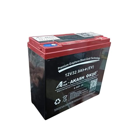 AKASH Electric Scooty Free Sealed Lead Acid Battery 12V 32.9Ah(Black ...