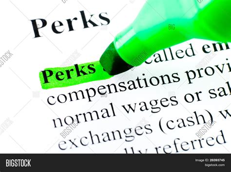 Perks Definition Image & Photo (Free Trial) | Bigstock