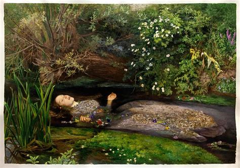 The Painting Of Ophelia In The Water - who painted ophelia in the river