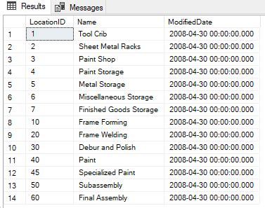 Select into Temp Table SQL 的图像结果