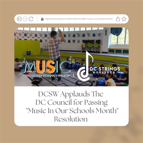 DC Strings Workshop Applauds DC Council for Passing Music In Our ...