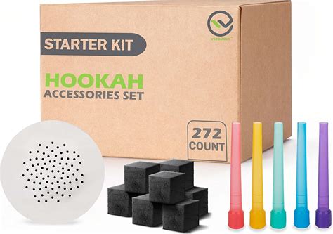 VEEBOOST Hookah Accessories Set with 72 Coconut Charcoal Coal India | Ubuy