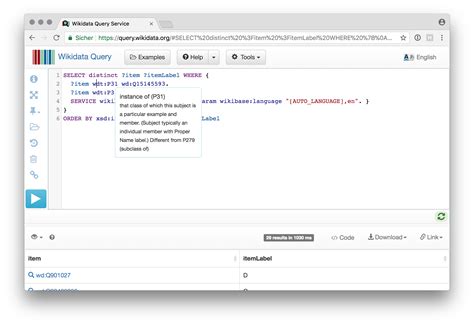 Wikidata SPARQL 的图像结果