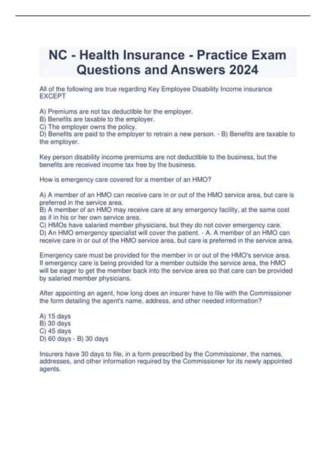 Image result for Health Insurance License Exam Questions