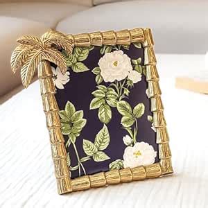BEHOMA Antique Golden Metal Photo Frame With Palm Tree Design ...