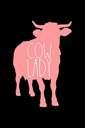 Cow Lady: A5 Jahreskalender 2020 Kalender Notizbuch mit einer Kuh für ...