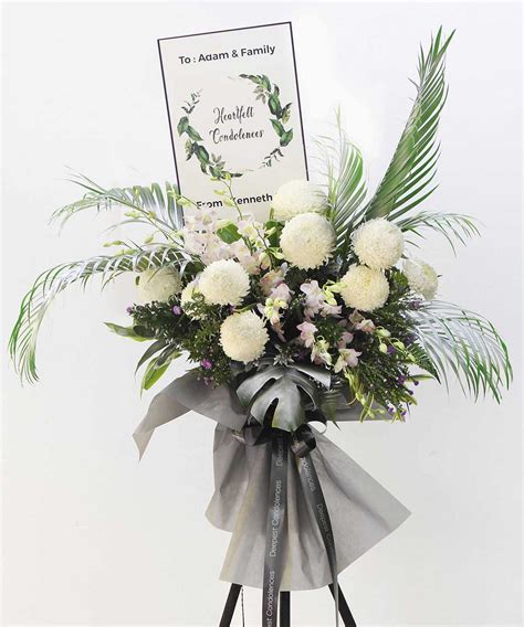 Flow of Sympathy Wreath | Condolences, Flower Stands | Eska Creative ...