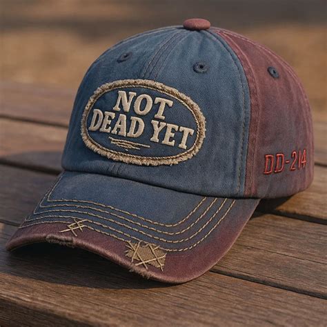 Not Dead Yet DD 214 Veteran Hat - brastraps.com
