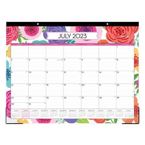 Blue Sky 2023-2024 Monthly Desk Pad Calendar, 22x17, Mahalo Design ...