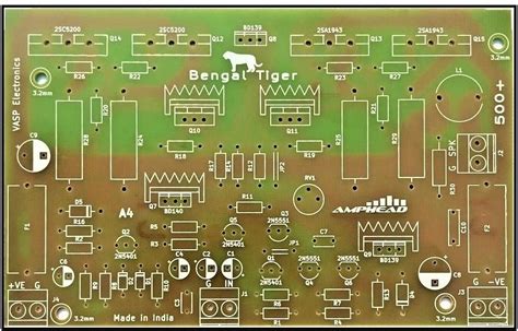 VASP 400 Watt Hifi Mono Amplifier PCB board using C5200 A1943 Power ...