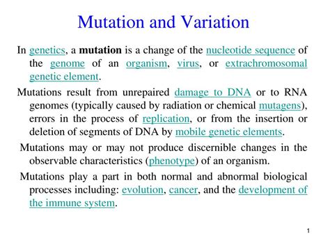 Image result for Mutation as a Source of Variation