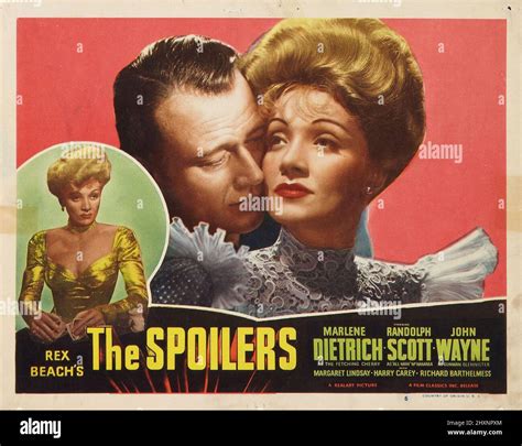 JOHN WAYNE and MARLENE DIETRICH in THE SPOILERS (1942), directed by RAY ...