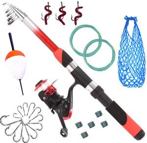 neza Fishing Combo Spinning Rod, Reel, Accessories Kit Multicolor ...