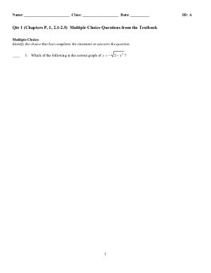 Fillable Online Multiple Choice Answer Key in exam package at the end ...