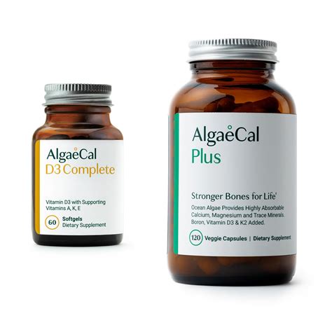 Buy ALGAECAL Bundle - D3 Complete (1000 IU) + K2, E, A (1000 IU ...